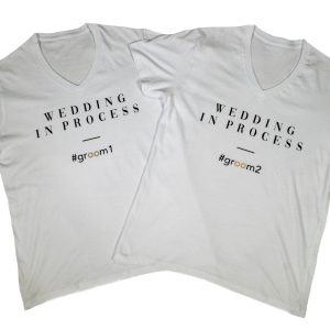 Love Box camisetas dúo "Wedding in process"