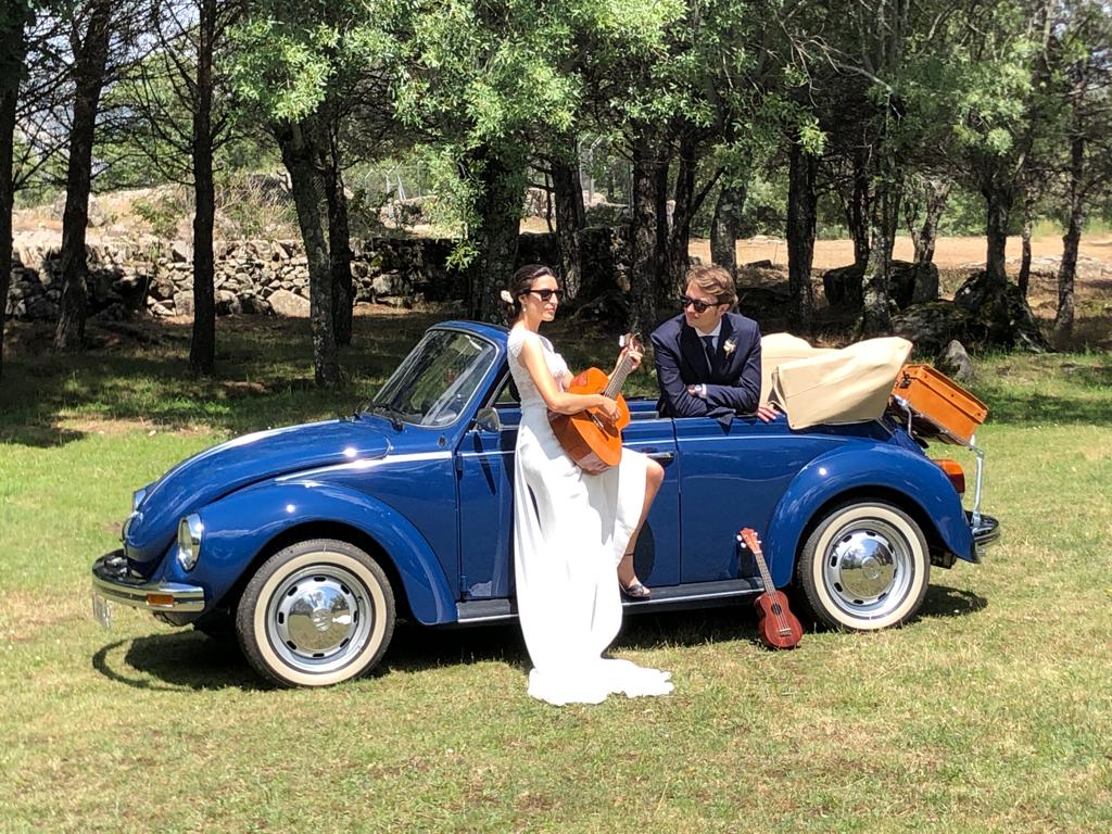 Coche Clásico Escarabajo Descapotable